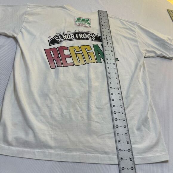 Carlos ‘n Charlie’s Clothesline Senor Frogs VTG Y2K Single Stitch T-Shirt Large - Picture 7 of 8